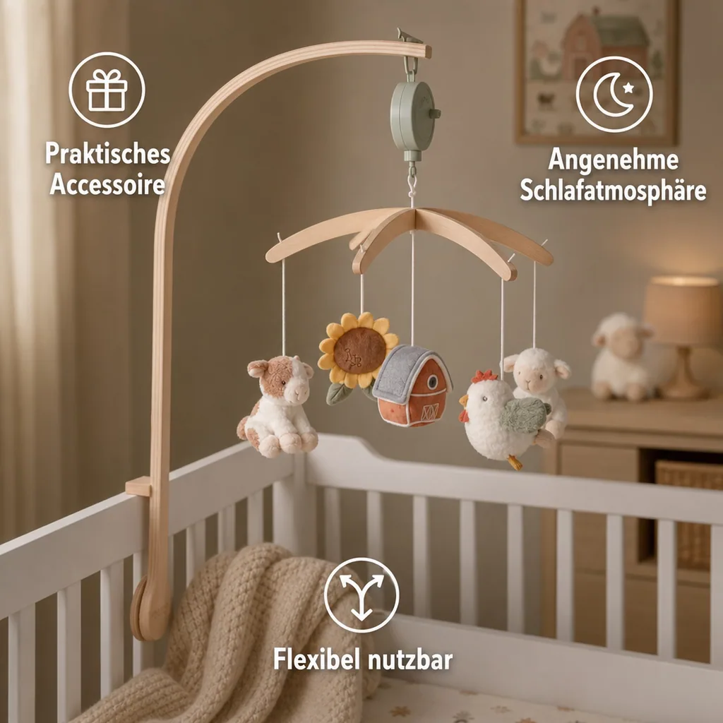 Little Dutch Baby Mobile, Mobile Babybett, Musikmobile, Little Farm