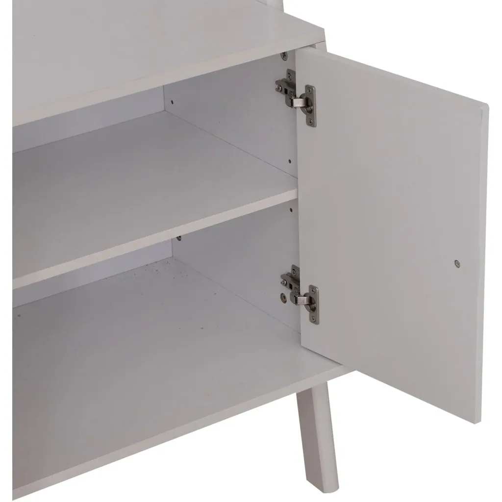 Standregal Stufenregal Bücherregal Leiterregal mit Schrank 3 x Fach 1 x Schrank Holz Weiß 65 x 40 x 180 cm