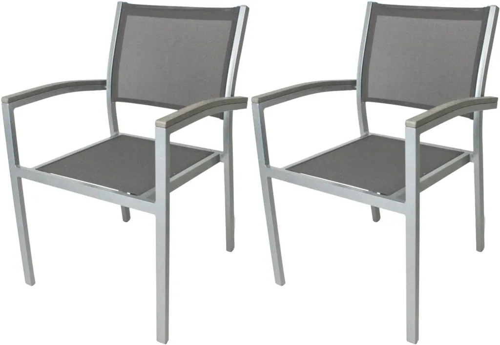 2 x Stapelstuhl "Grace"