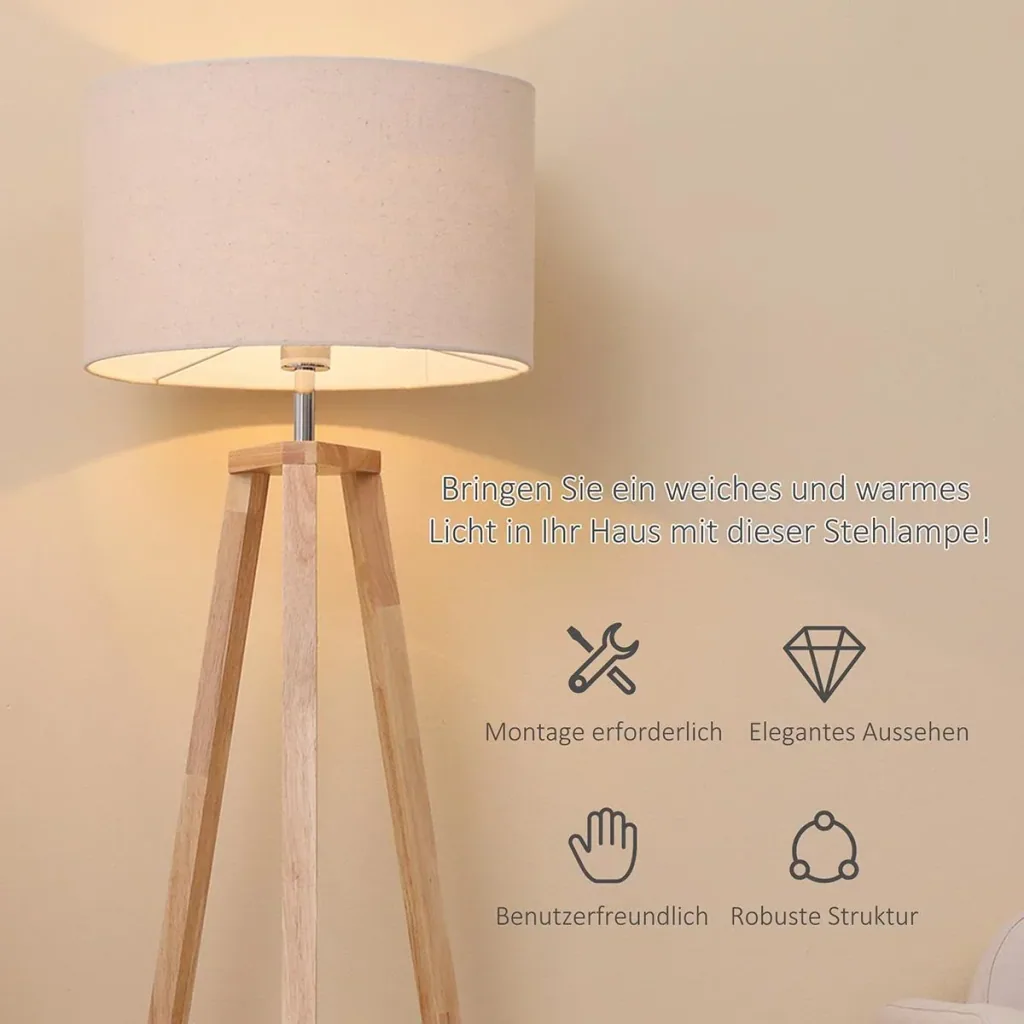 Stehlampe Wohnzimmer Tripod Stehle