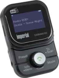 mobiler DAB+ Empfänger Dabman 65 (Akku, FM Transmitter für Auto, Bluetooth, Magnet Halter; Antenne) schwarz