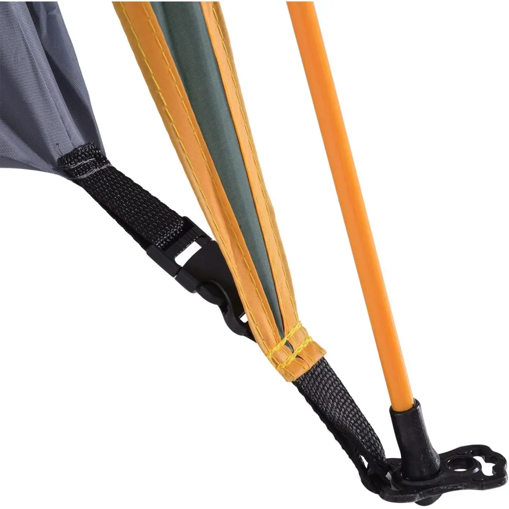 Doppelzelt Campingzelt Quick-Up-Zelt 2 Erwachsene + 1 Kind wasserdicht Tragetasche 2 Türen Dunkelgrün 210 x 210 x 140 cm