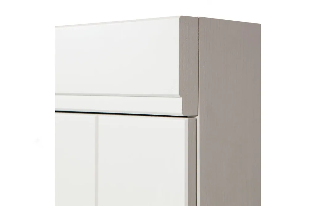 WOOOD - Schrank Connect, 2-türig, Kiefer, weiss, 175x77x56 cm