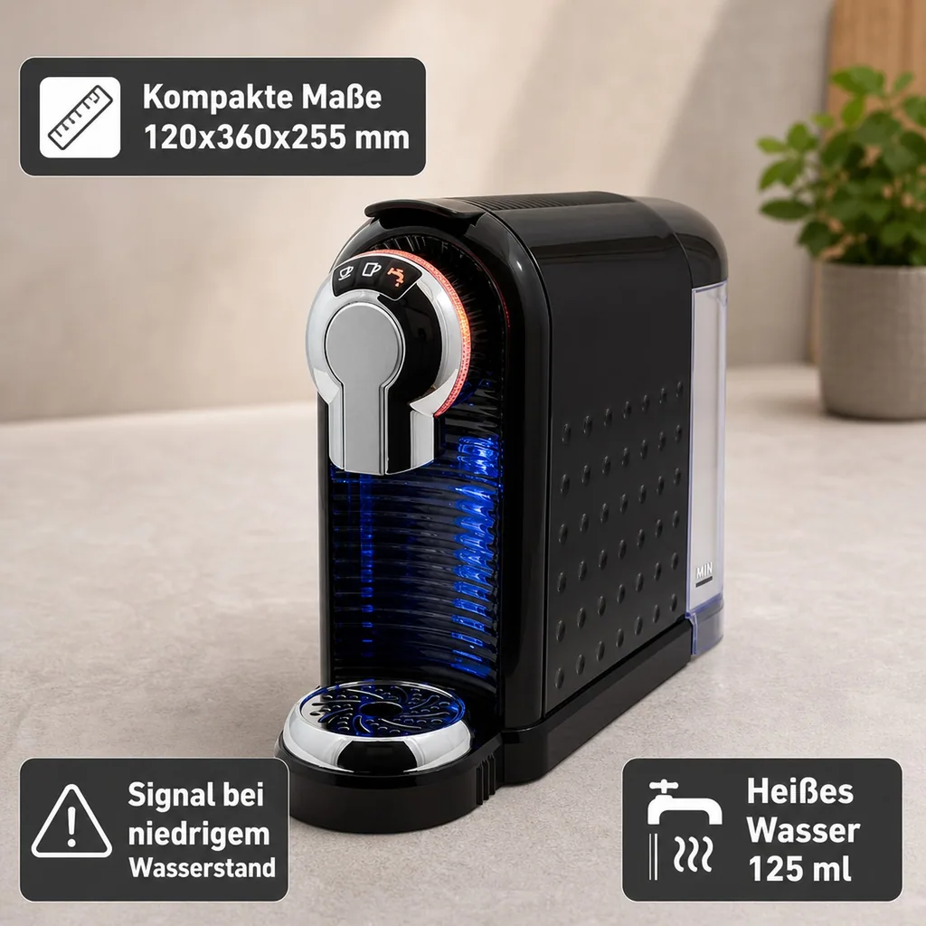 Kapselmaschine, Kaffeeautomat, Teemaschine - für Kaffee und Tee, KKT 01