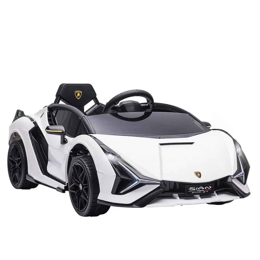 Kinderfahrzeug 2 Fahrmodi SIAN SUV-Auto-Spielzeug Elektroauto mit Fernbedienung extra breiten Reifen Musik(MP3/USB) Lich
