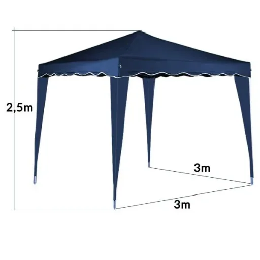 Faltpavillon. Partyzelt Capri - Popup dunkelblau 3x3m