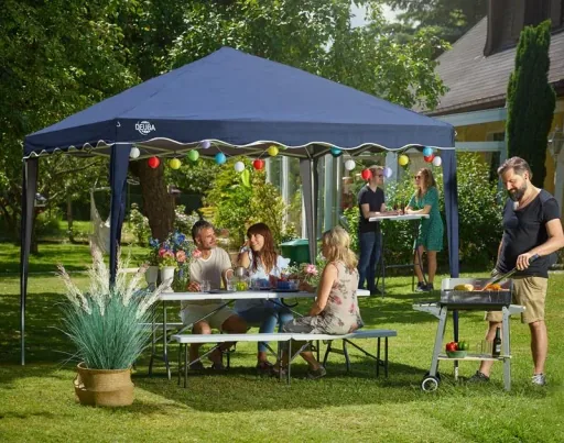 Faltpavillon. Partyzelt Capri - Popup dunkelblau 3x3m
