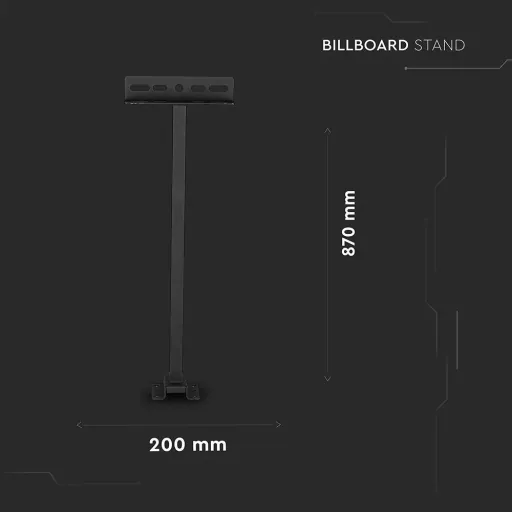 VT-793 Wandhalterung für Baulampen 87CM"20CM