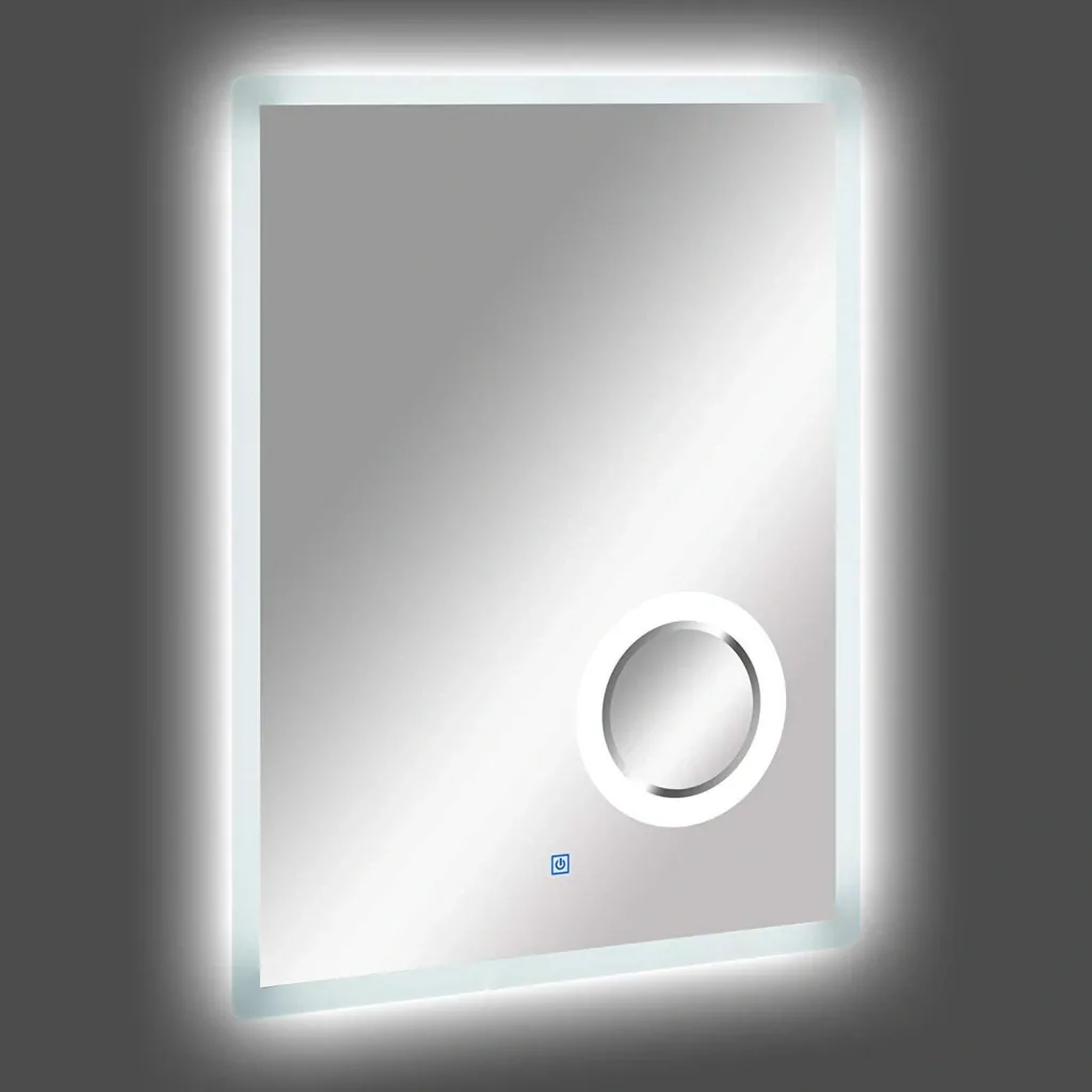 kleankin® LED Badspiegel Badezimmerspiegel Beleuchtung 65W 80x60cm
