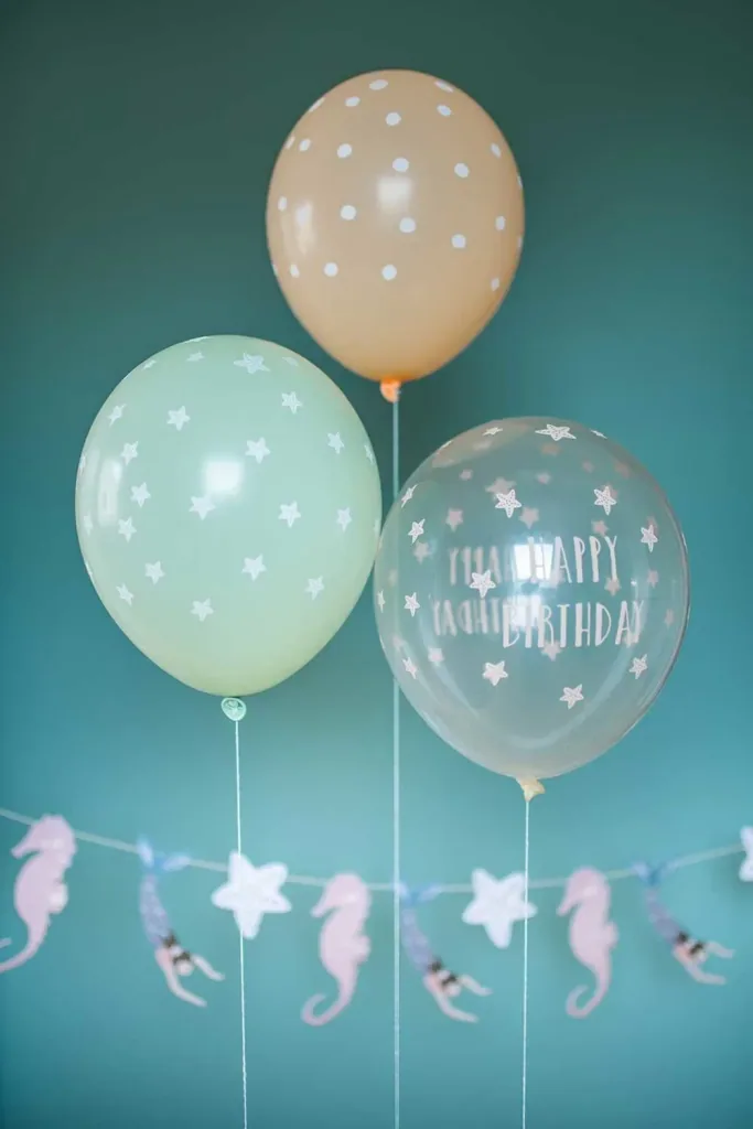 Ava & Yves Luftballons Meerjungfrau Naturkautschuk