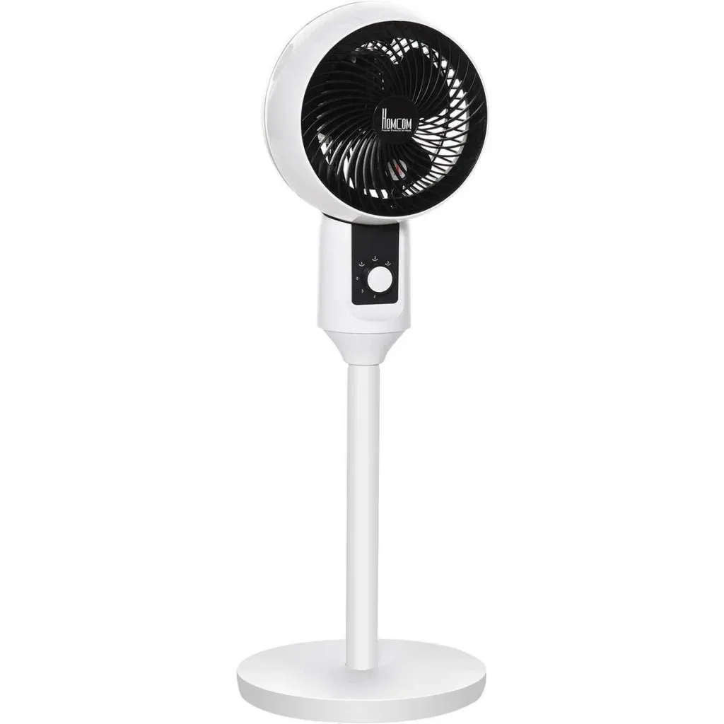 Standventilator 3 Geschwindigkeiten Luftumwälzung einstellbar 70° Oszillation Kunststoff Stahl Ø28 x 80H cm