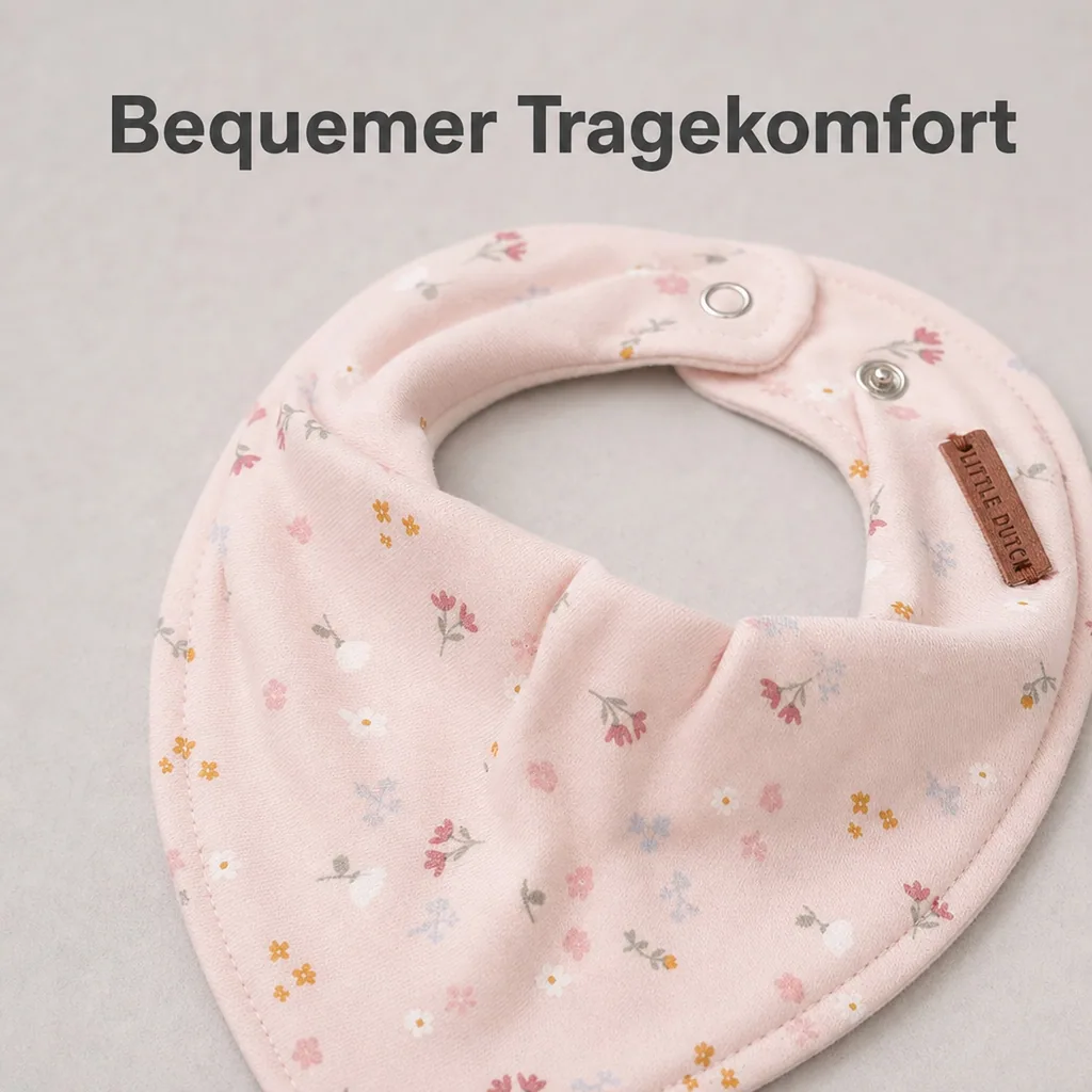 Little Dutch Lätzchen / Halstuch "Little Pink Flowers"