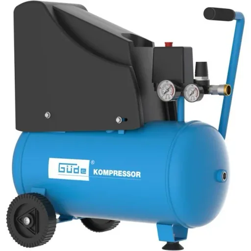 Kompressor 220/8/24 ölfrei inkl. 5 m Schlauch 13-teilig mit Rädern