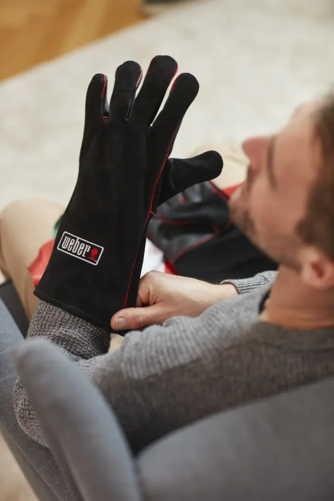 Leder-Grillhandschuh