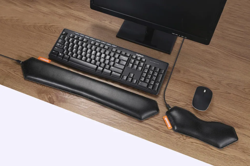 Beheizte ergonomische Tastatur Handgelenkstütze