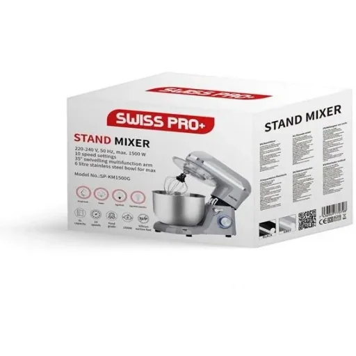 NL Leistungsstarker Food Processor - 1500W - 6L - Edelstahl