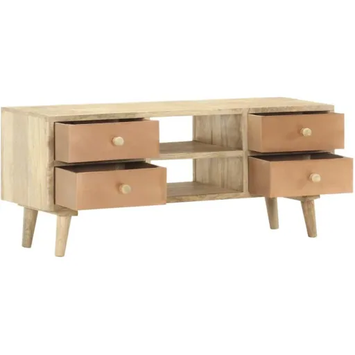 TV-Schrank 110x30x45 cm Mango-Massivholz