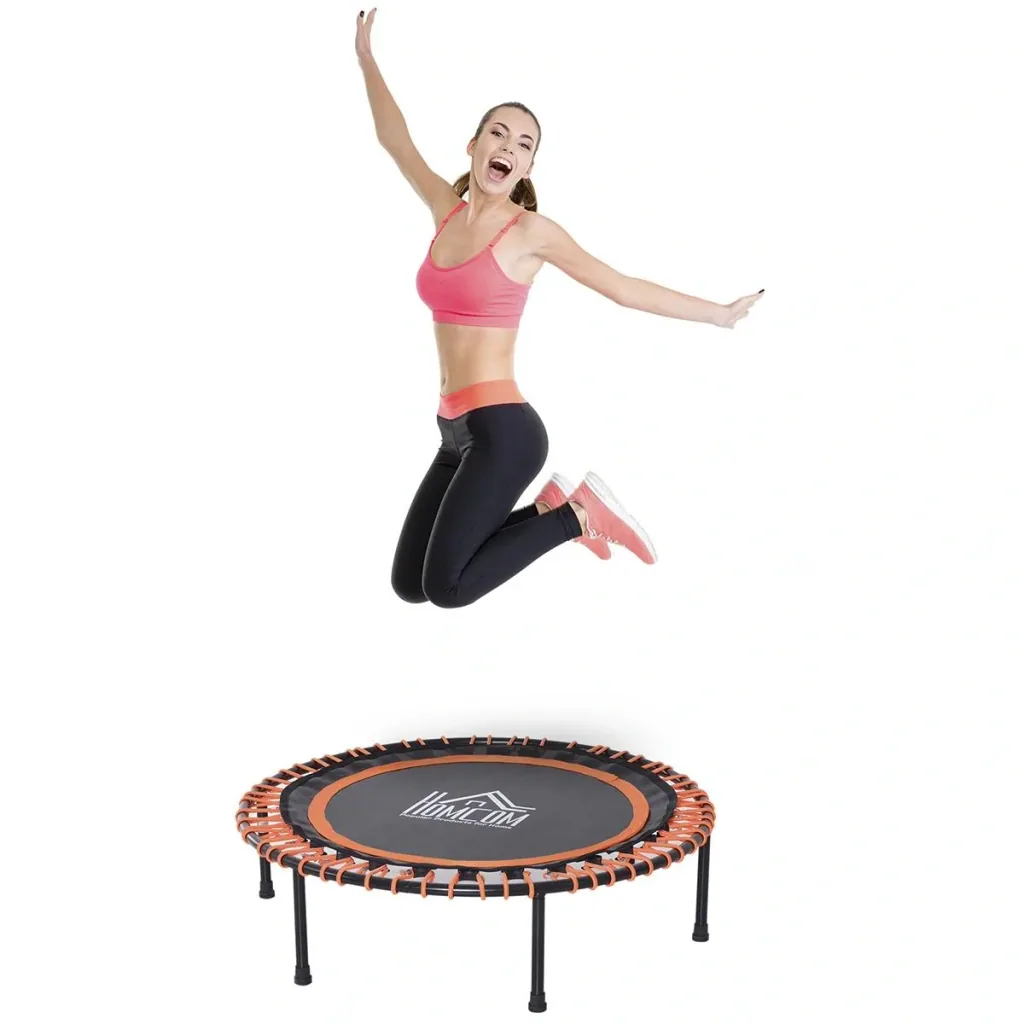 Trampolin für Kinder und Erwachsene schwarz/orange