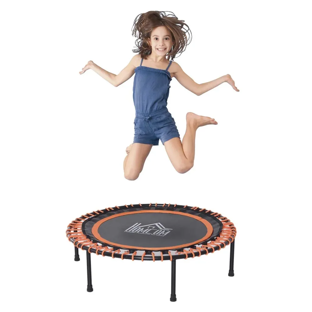 Trampolin für Kinder und Erwachsene schwarz/orange