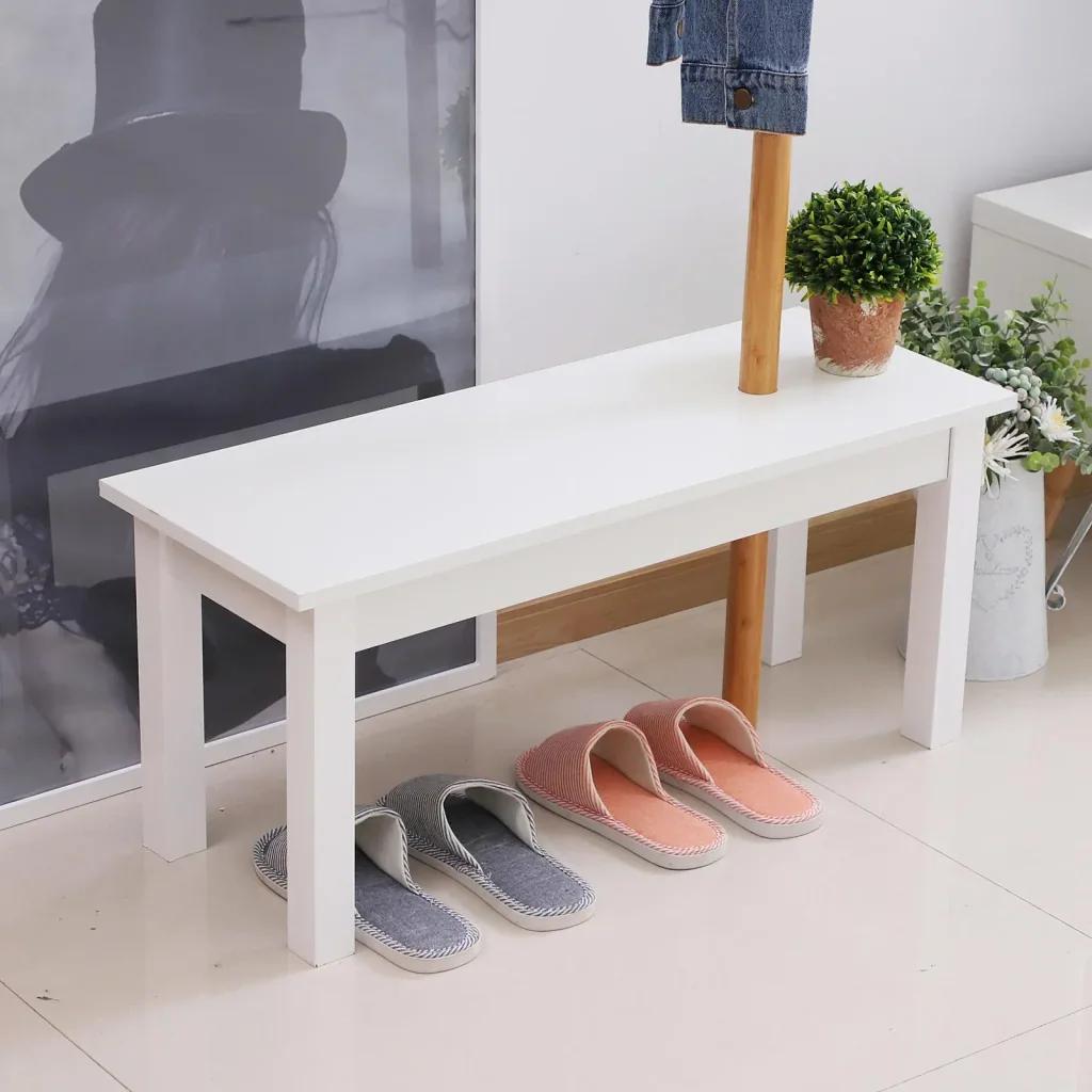 Garderobenständer Kleiderhaken Garderobe mit Sitzbank Baum-Design Zweige 6 Haken