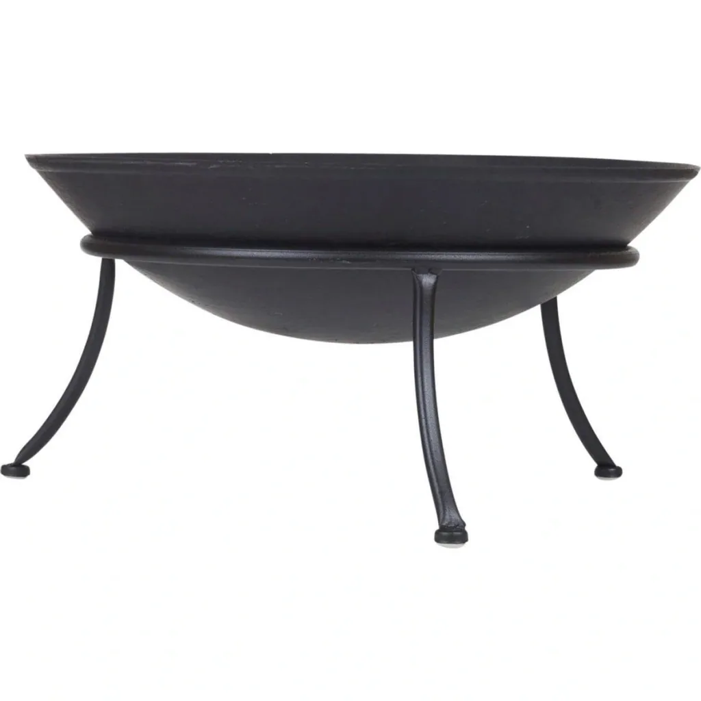 Ambiance Feuerschale - 47 cm - Eisen - Auf Standard - Schwarz - 23,5 cm