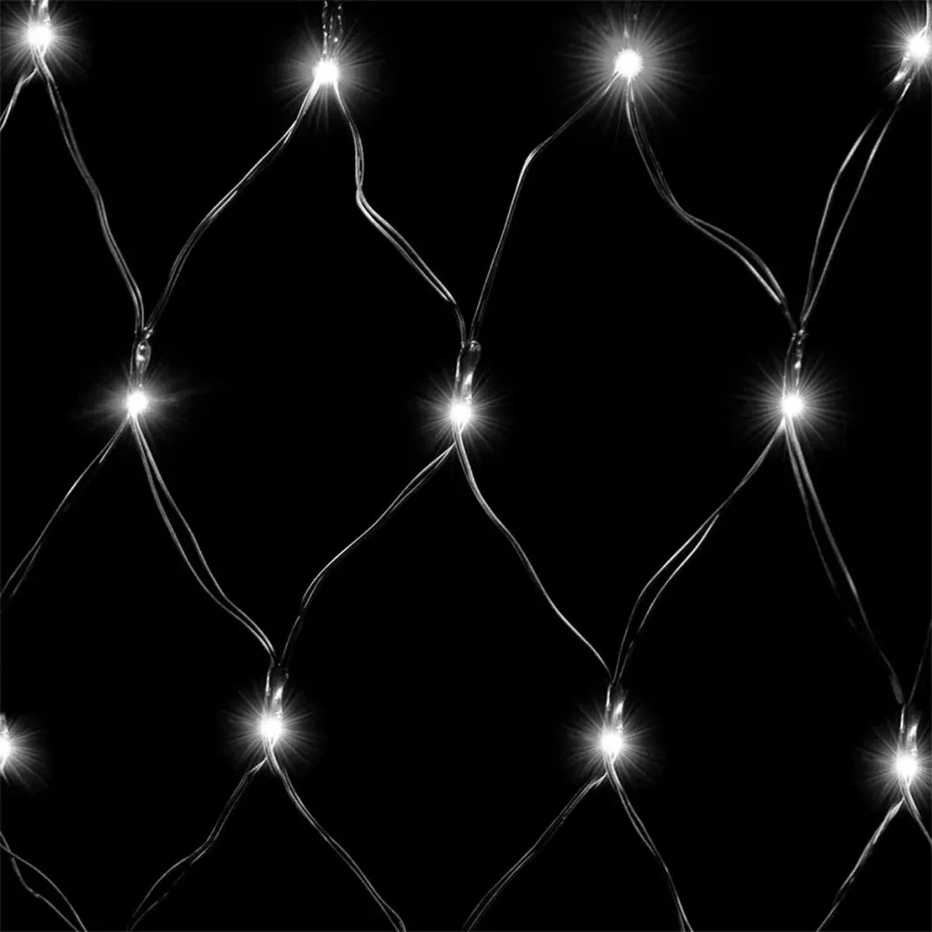 Lichterkette Kaltweiß 100 LEDs 120x120cm
