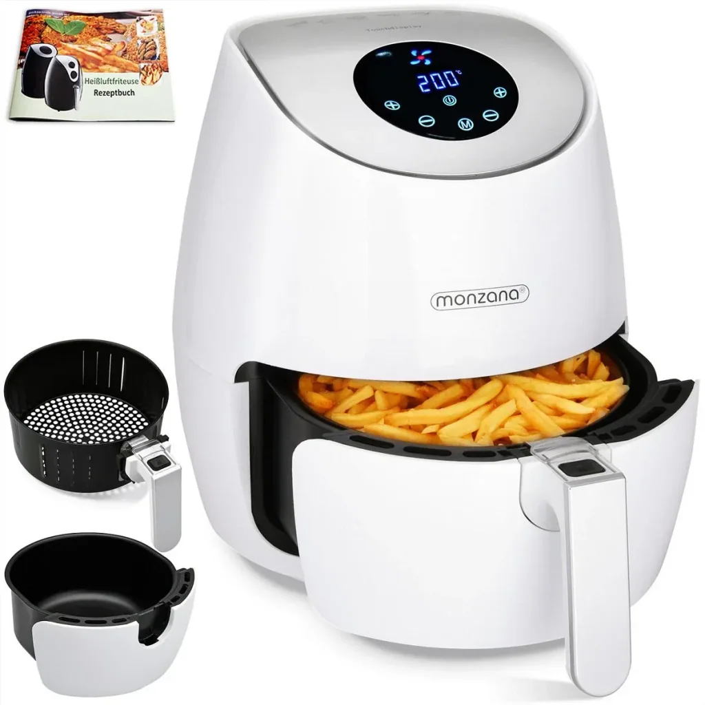 Friteuse 9 in 1 mit Touch-Display 3,6 Liter - Weiß