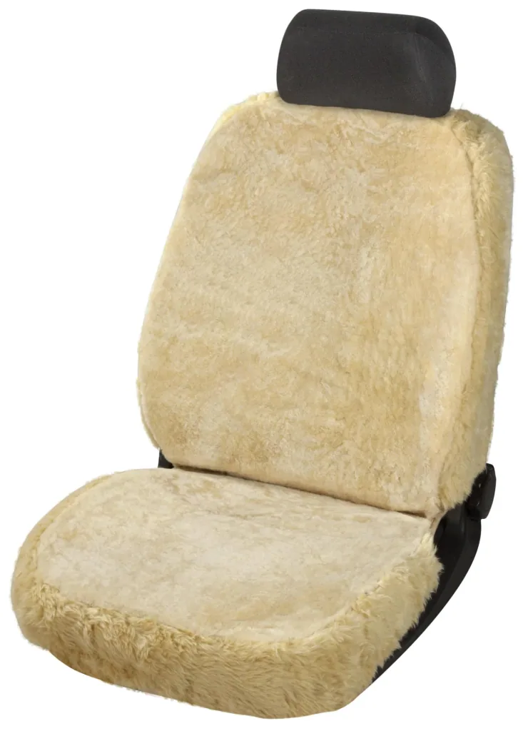 Lammfell Sitzbezug Trish, beige