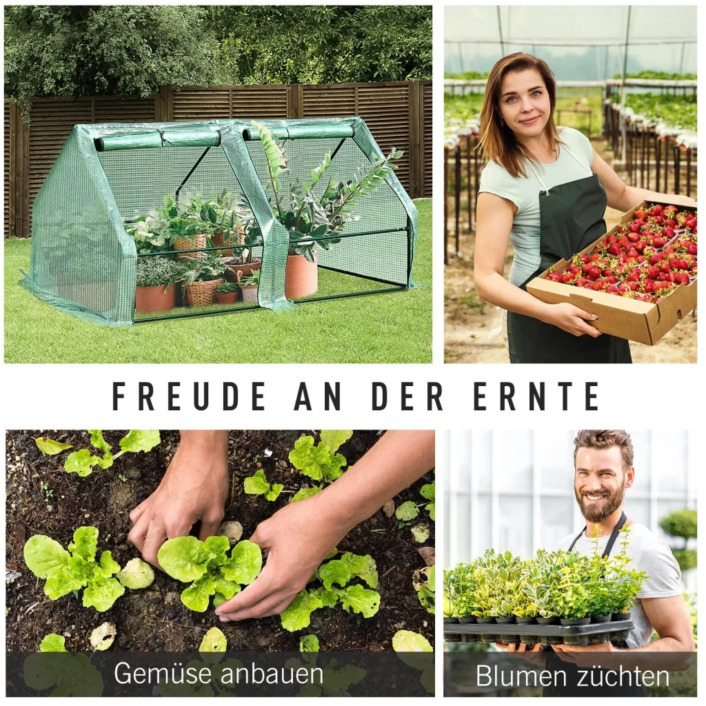 Mini-Gewächshaus mit 2 Türen