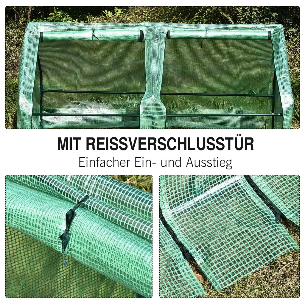 Mini-Gewächshaus mit 2 Türen