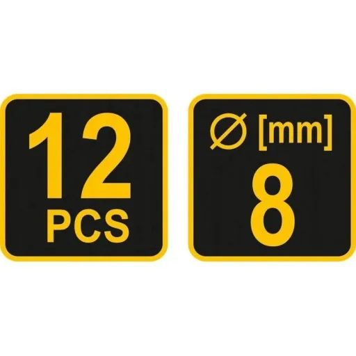 Fräser-Satz 12-teilig - 8-mm-Schaft