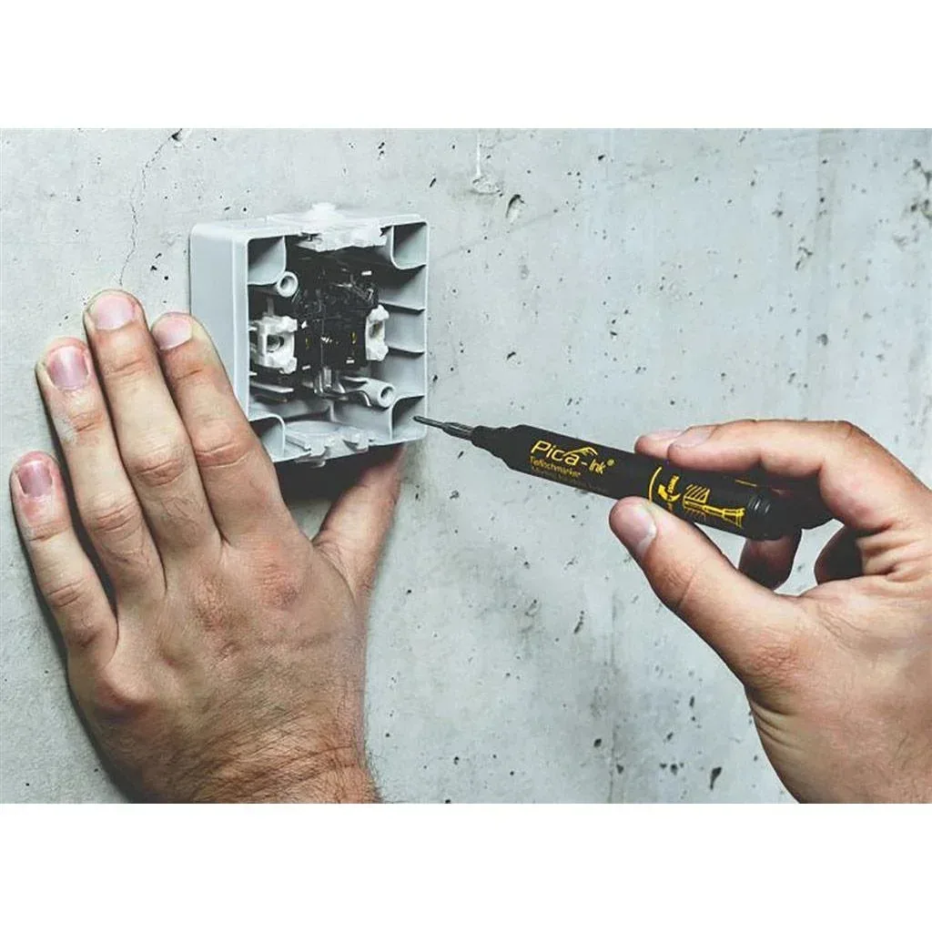 Textmarker blis 150/40 für tiefe Löcher - permanent - schwarz