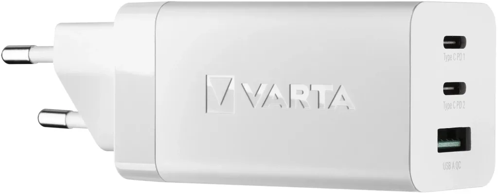 High Speed Charger GaN, 2 x USB-C / 1 x USB-A, 65 Watt