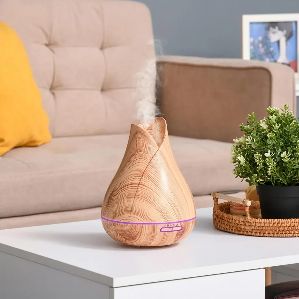 Aroma Diffuser für ätherische Öle mit LED natur