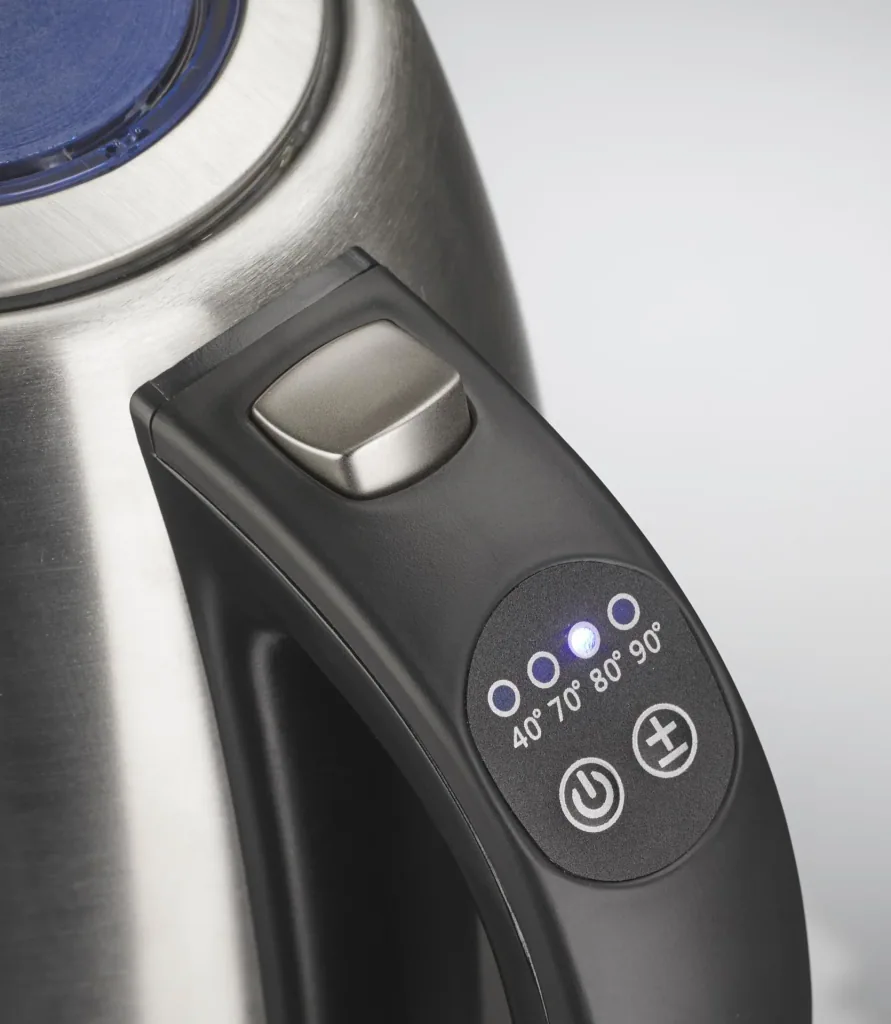Wasserkocher Vario, 1,7 L mit Temperaturwahl, Edelstahl