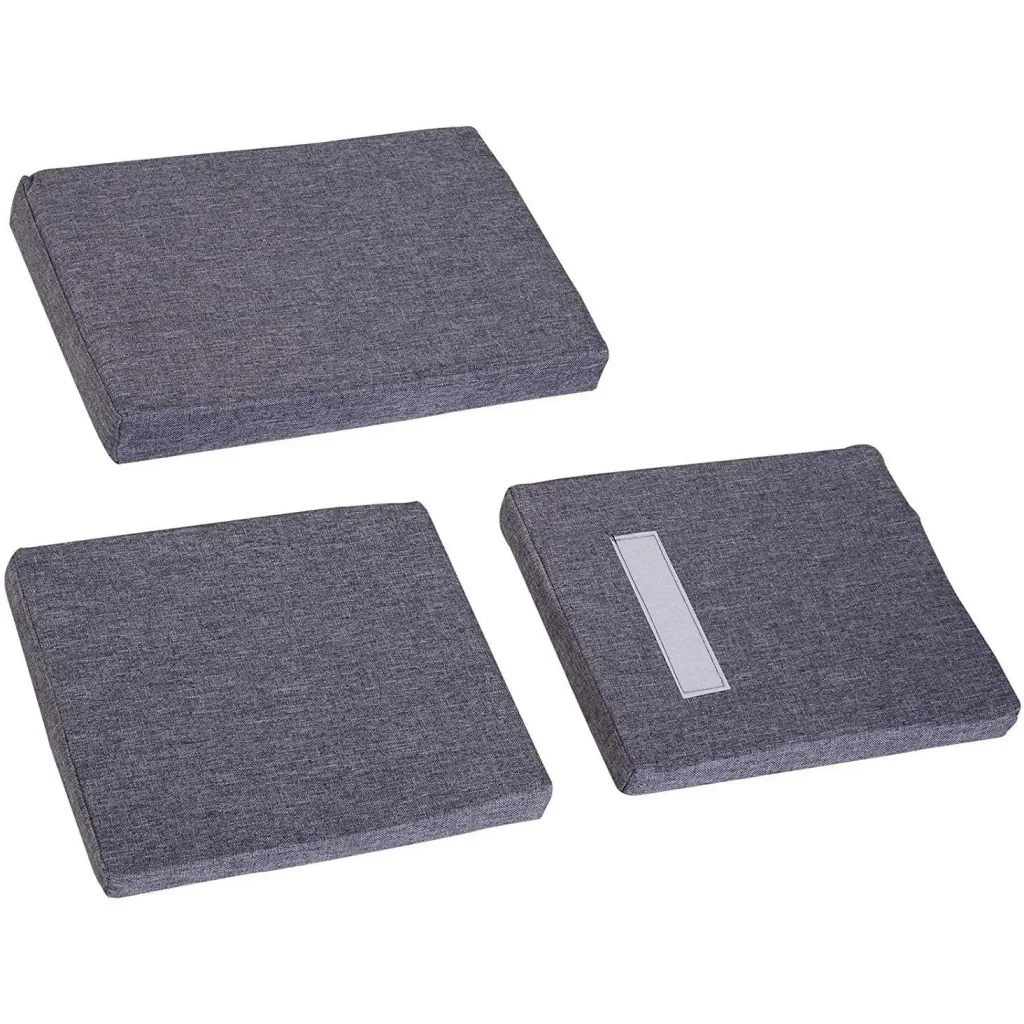 Bücherschrank Bücherregal mit Sitzkissen Standregal Regal mit Sitzbank Holz Leinen Weiß 102 x 30 x 61cm