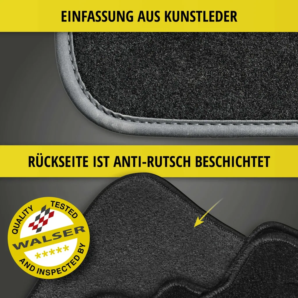 Passform Premium Fußmatten für Seat Alhambra 5-7-Sitzer 10/2010 - Heute