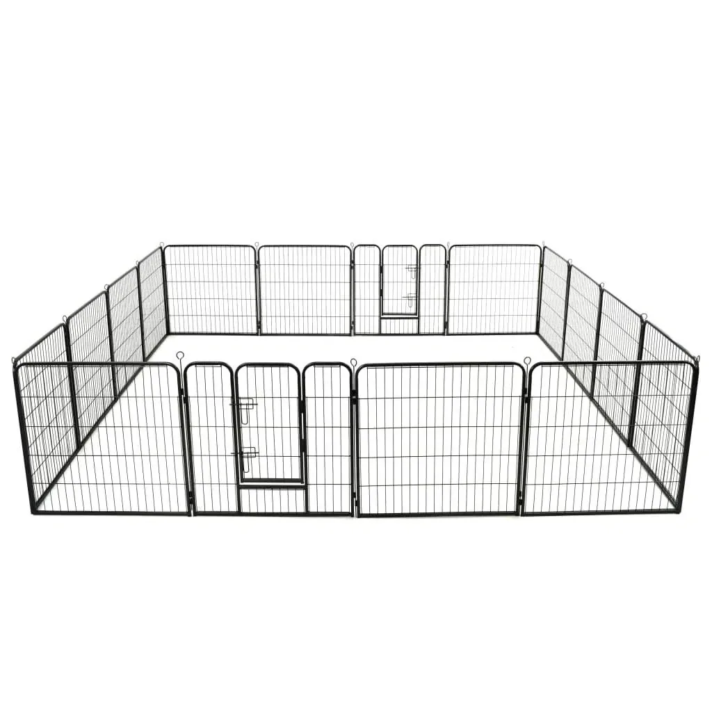 Hundeauslauf 16 Platten 80x80 cm