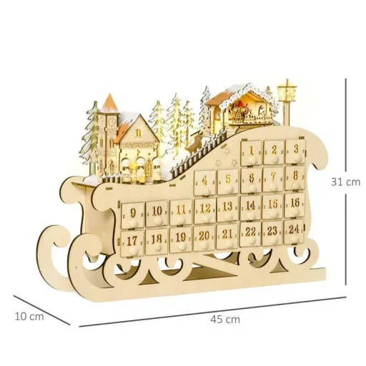 Adventskalender, Weihnachtskalender, Adventskalenderbox | Aosom.de