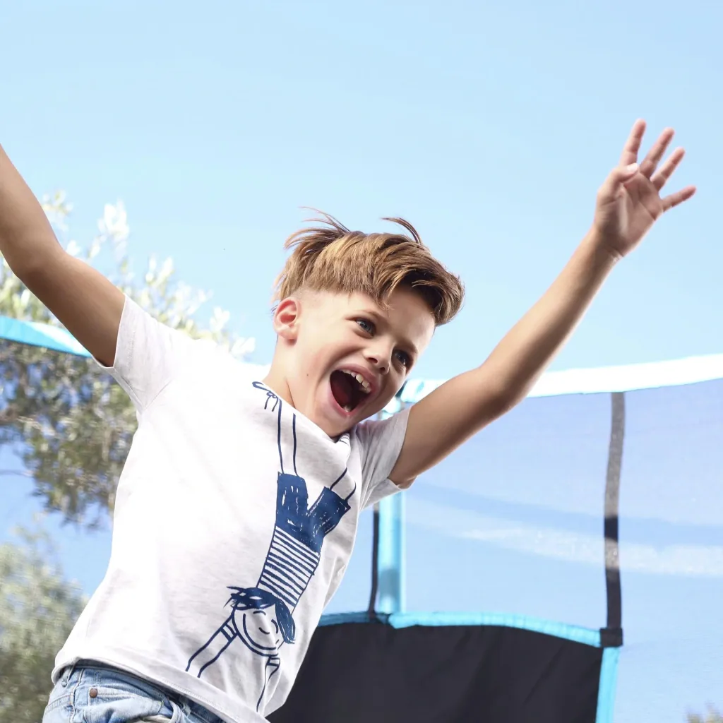 Genius Trampolin blau/schwarz Ø366 cm
