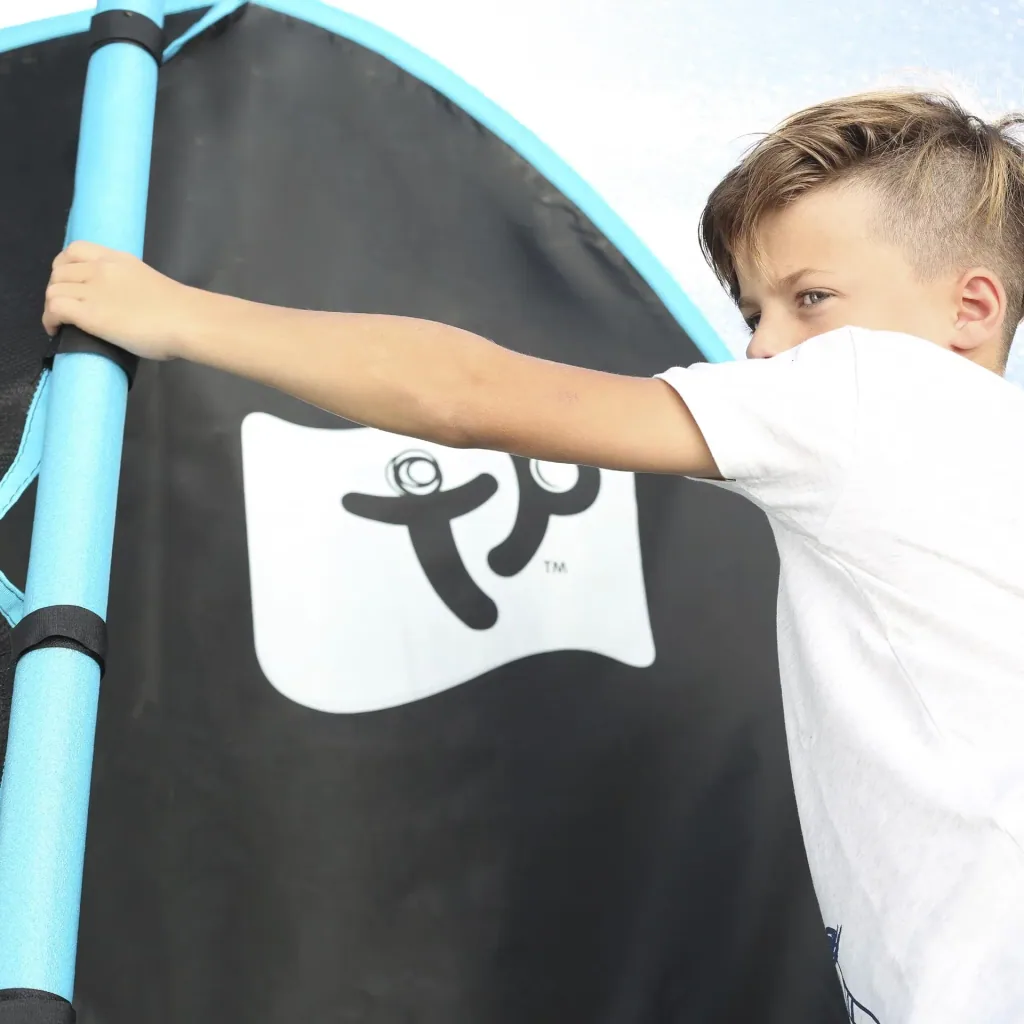 Genius Trampolin blau/schwarz Ø366 cm