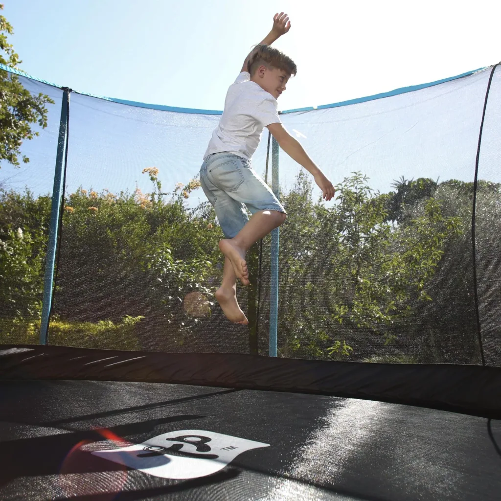Genius Trampolin blau/schwarz Ø366 cm