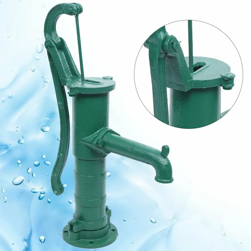 Handpumpe aus Gusseisen - 1500 l/h - Grün