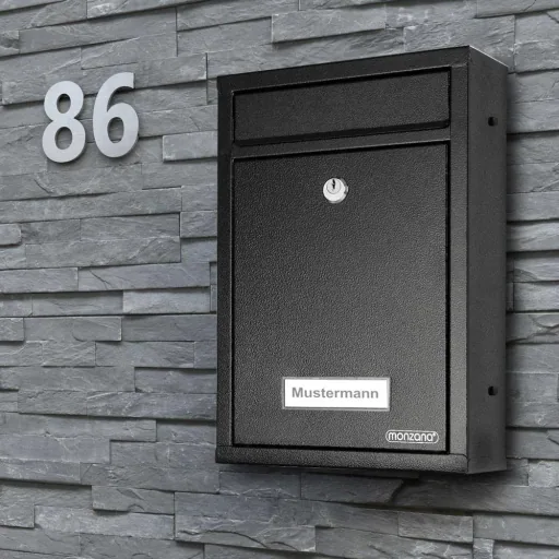 Briefkasten schwarz 32x22x9cm