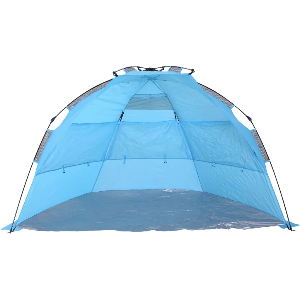 Automatik Strandmuschel Pop up Zelt mit Tragetasche 2 4 Personen 250 x 140 x 140 cm