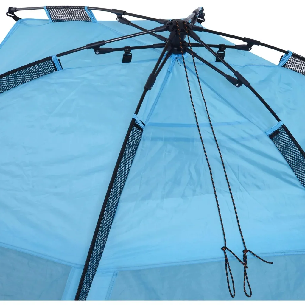 Automatik Strandmuschel Pop up Zelt mit Tragetasche 2 4 Personen 250 x 140 x 140 cm
