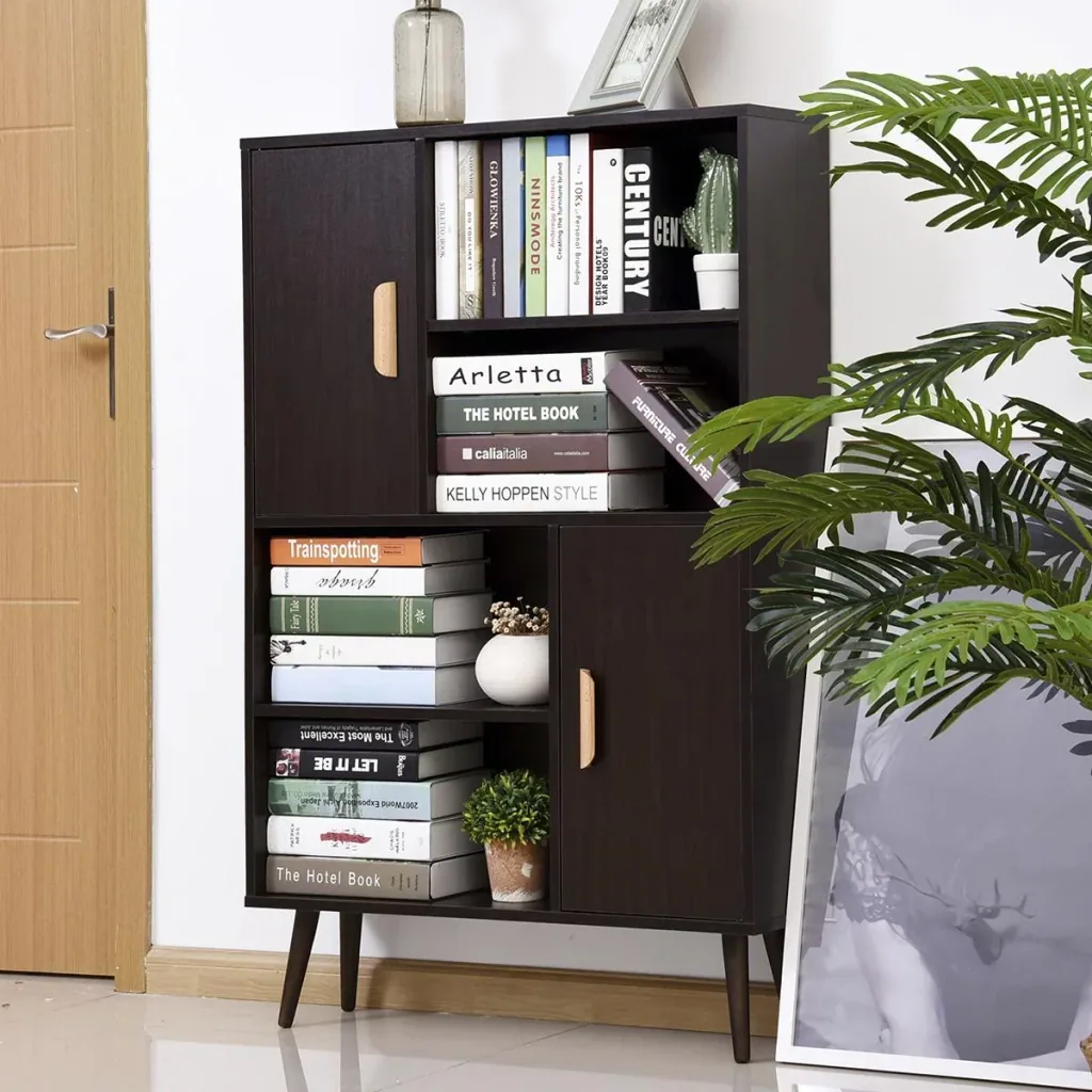 Kommode Sideboard Schubladenkommode Highboard Schrank Anrichte Schuhschrank Küchenregal Küchenschrank mit 2 Türen 5 Fäch
