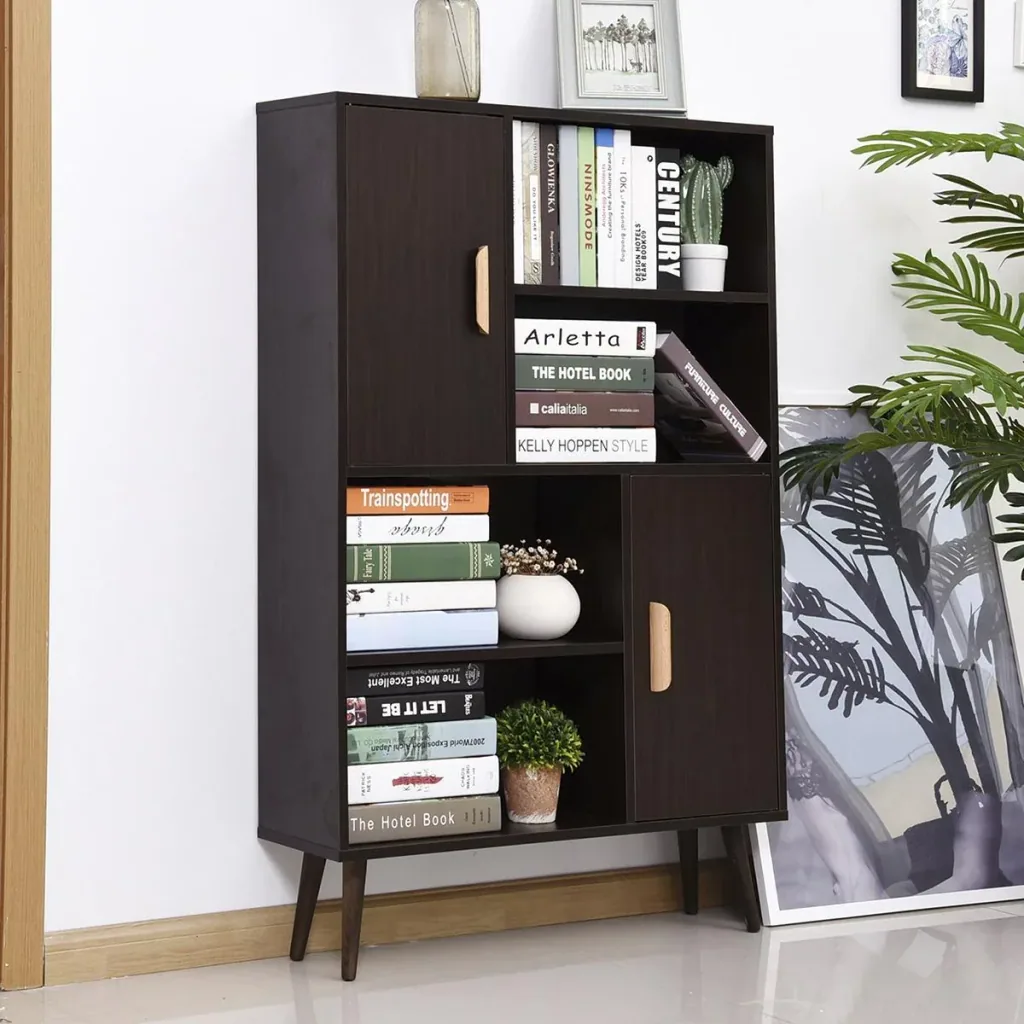 Kommode Sideboard Schubladenkommode Highboard Schrank Anrichte Schuhschrank Küchenregal Küchenschrank mit 2 Türen 5 Fäch