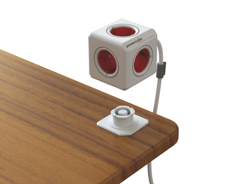 PowerCube Extended Steckdosenwürfel mit 4 Steckdosen und 2 USB Anschlüssen