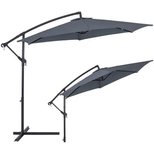 Sonnenschirm/ Gartenschirm - UV-Schutz 40+ - Aluminium - Ø330cm